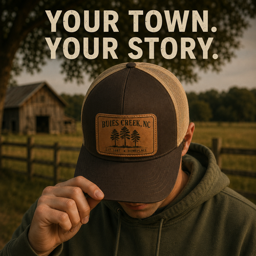 Buies Creek, NC - Rectangle Patch Trucker Snap Back