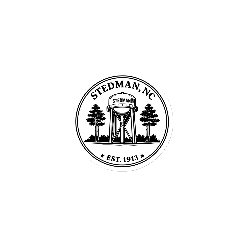 Stedman, NC - Water Tower Round Magnet
