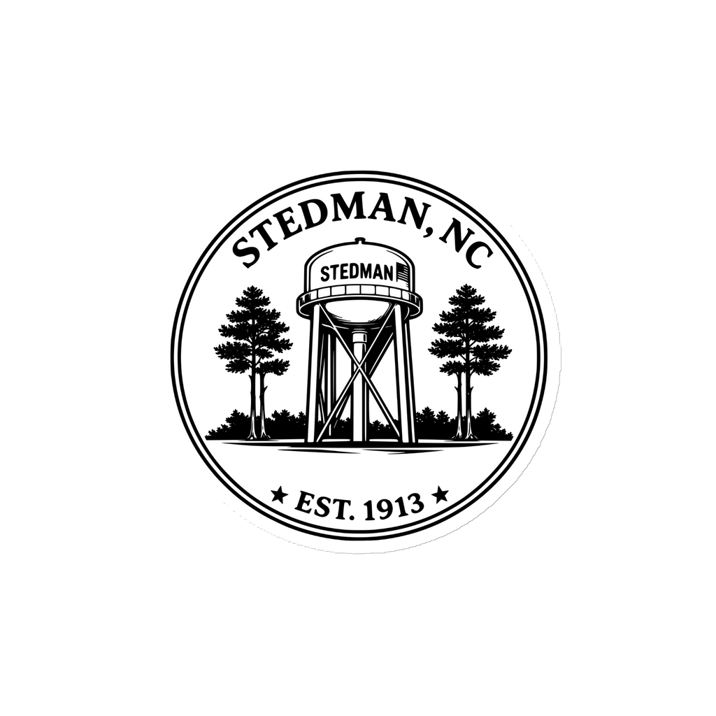Stedman, NC - Water Tower Round Magnet