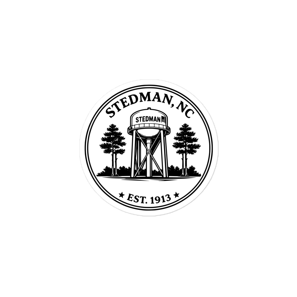 Stedman, NC - Water Tower Round Sticker
