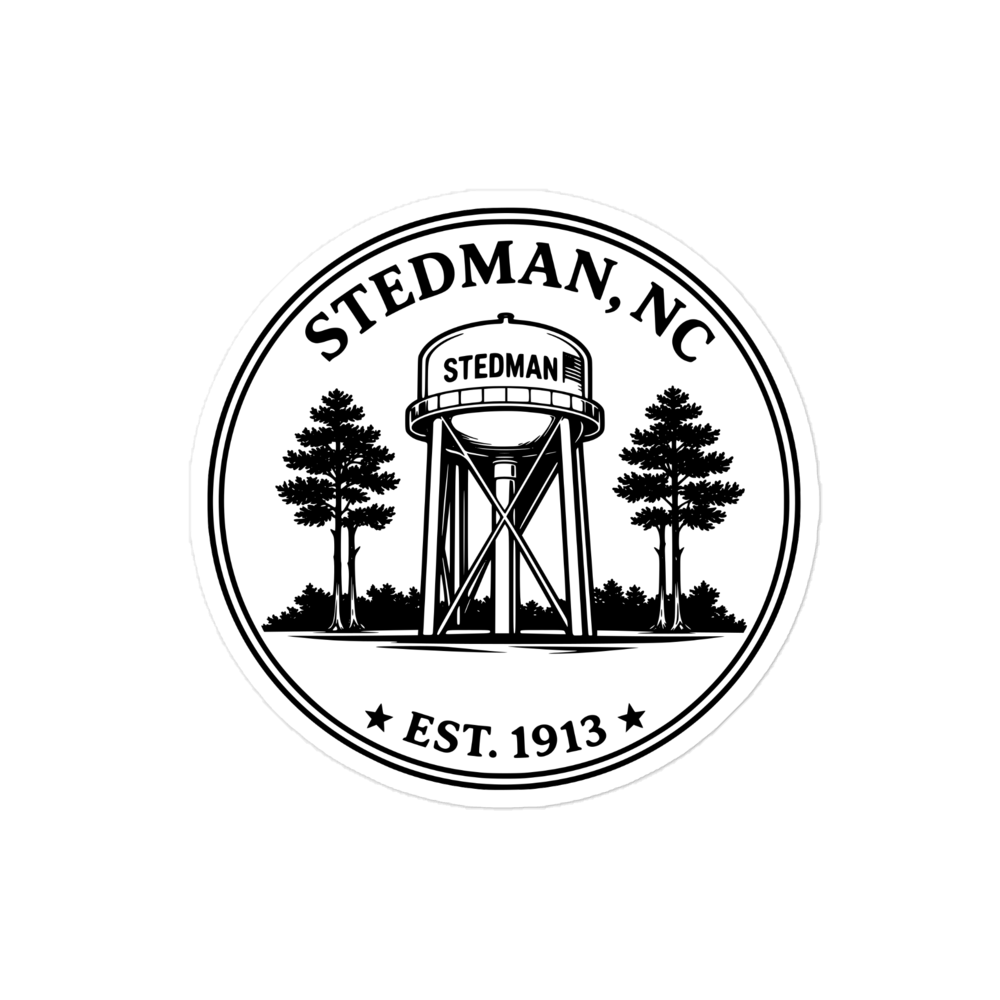 Stedman, NC - Water Tower Round Sticker