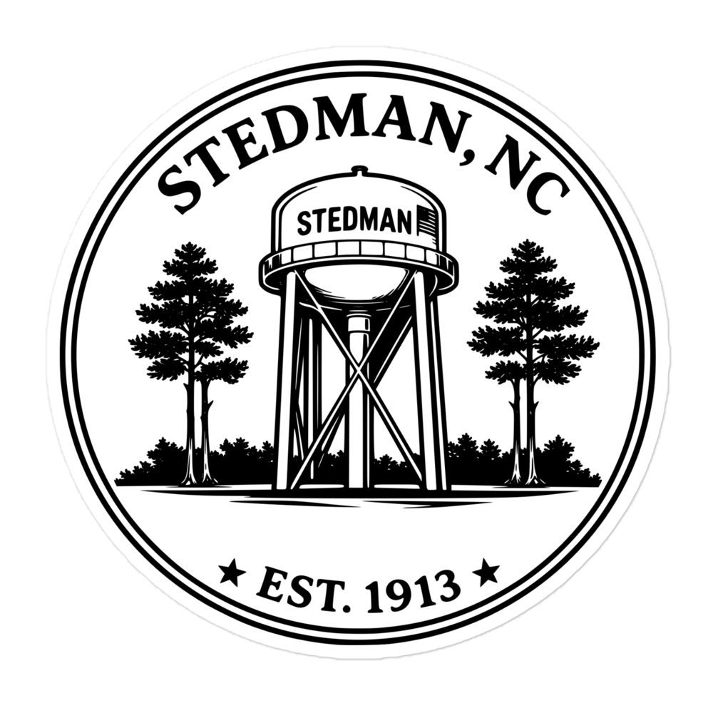 Stedman, NC - Water Tower Round Sticker