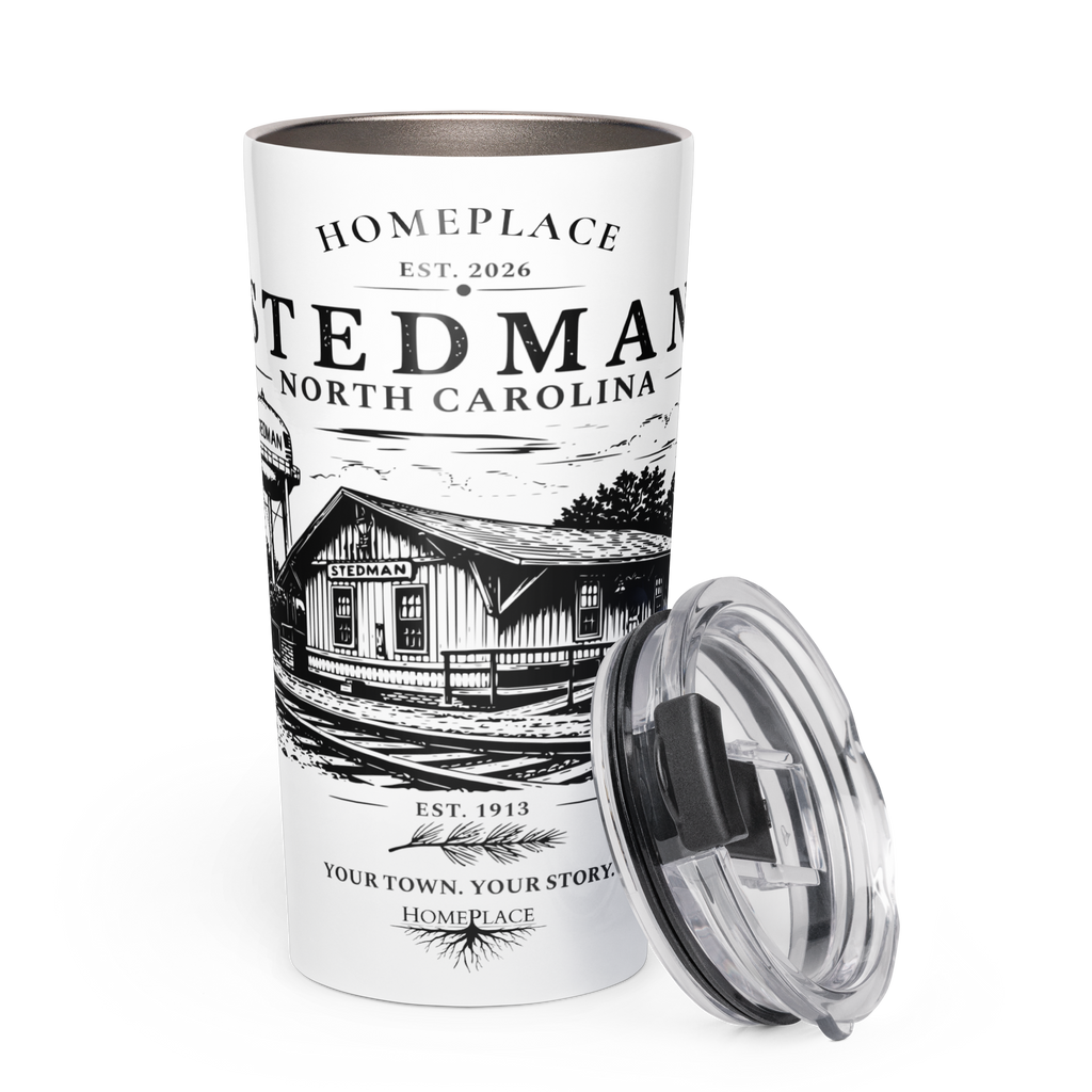 Stedman, NC - Train Depot - Tapered stainless steel tumbler