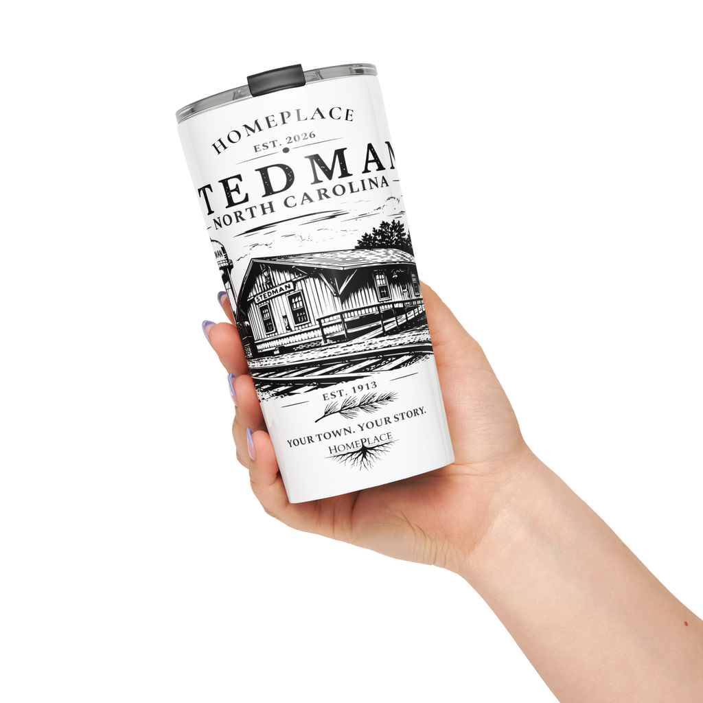 Stedman, NC - Train Depot - Tapered stainless steel tumbler