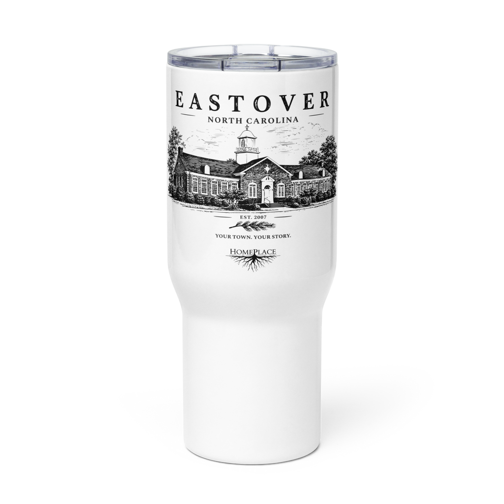 Eastover, NC - Train Depot - Travel mug w/ handle