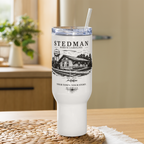 Stedman, NC - Train Depot - Travel mug w/ handle