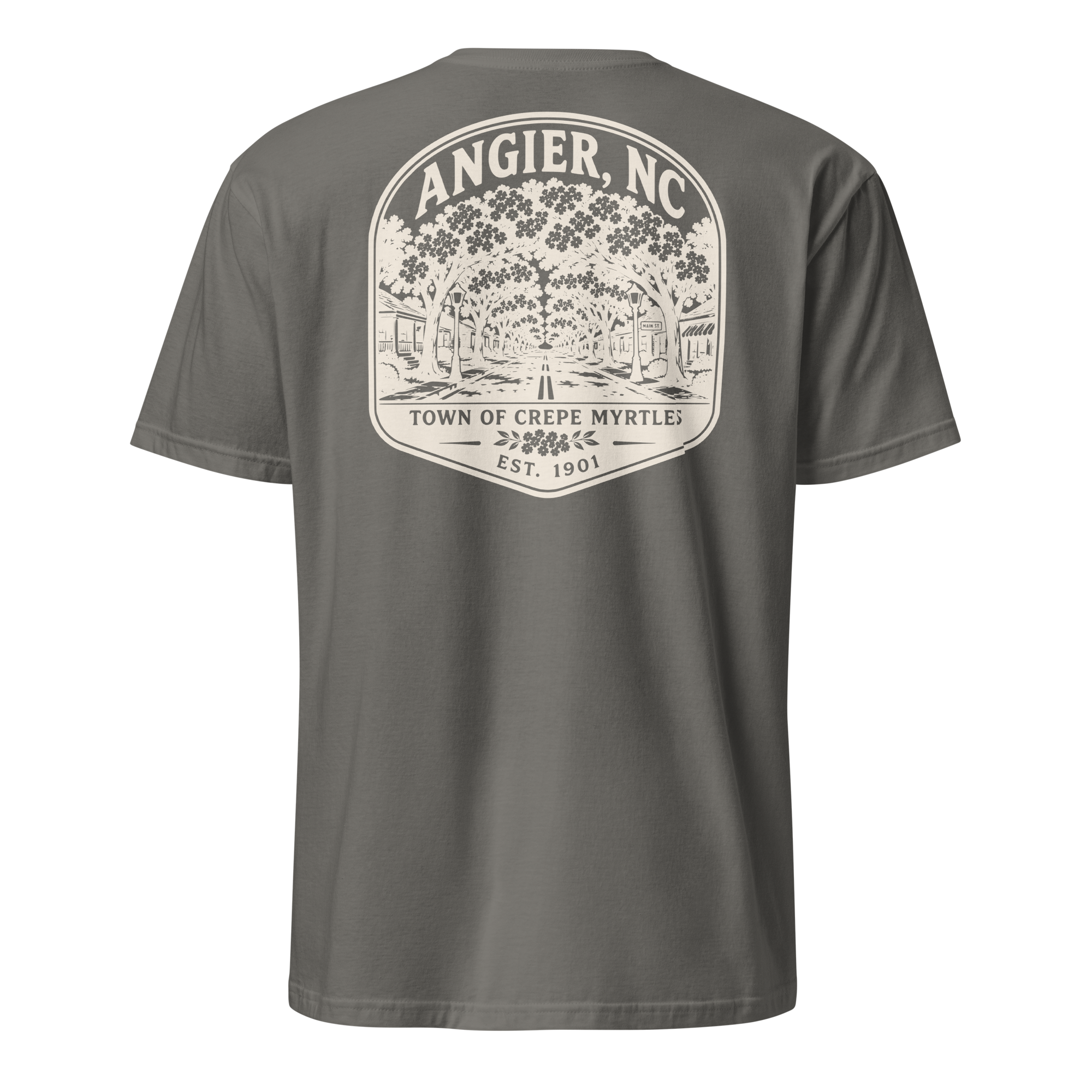Angier, NC - Street of Crepe Myrtles - Unisex T-Shirt