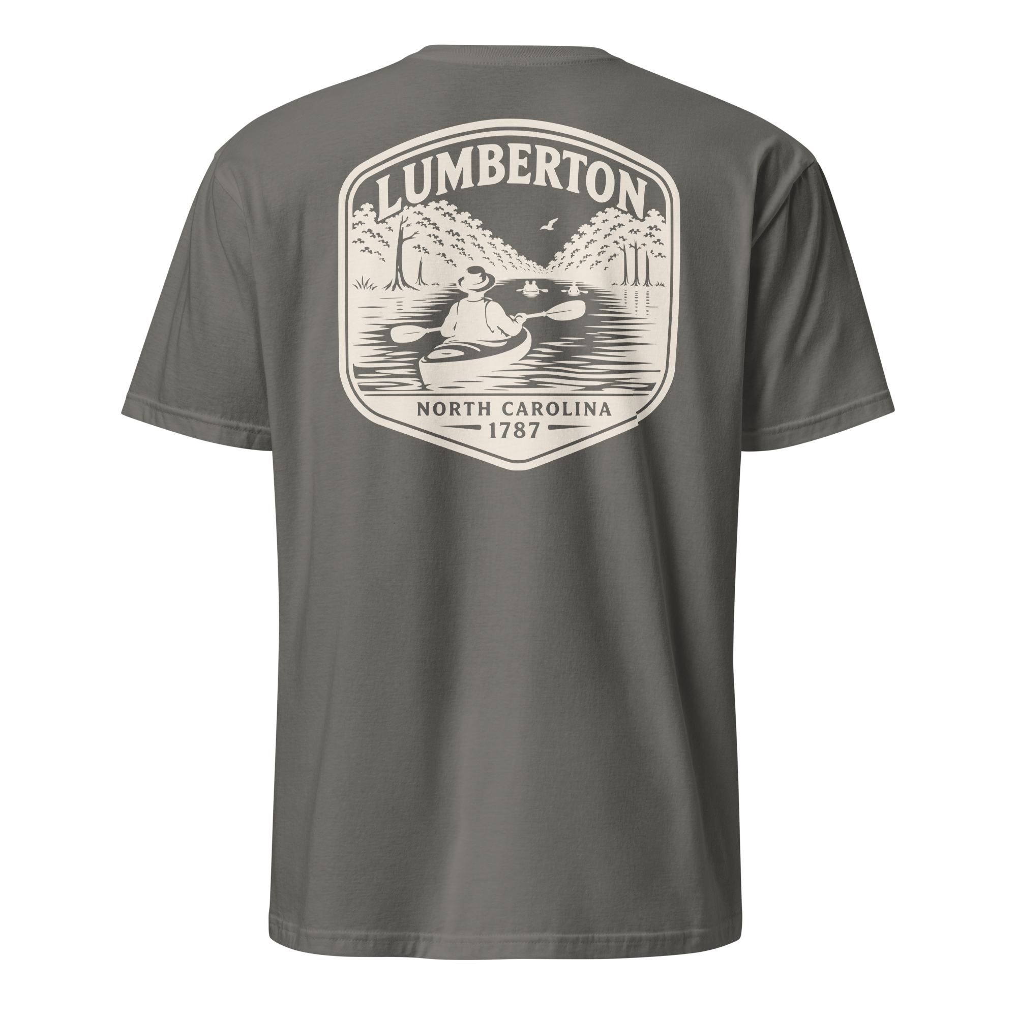 Lumberton, NC - Kayak on the River - Unisex T-Shirt