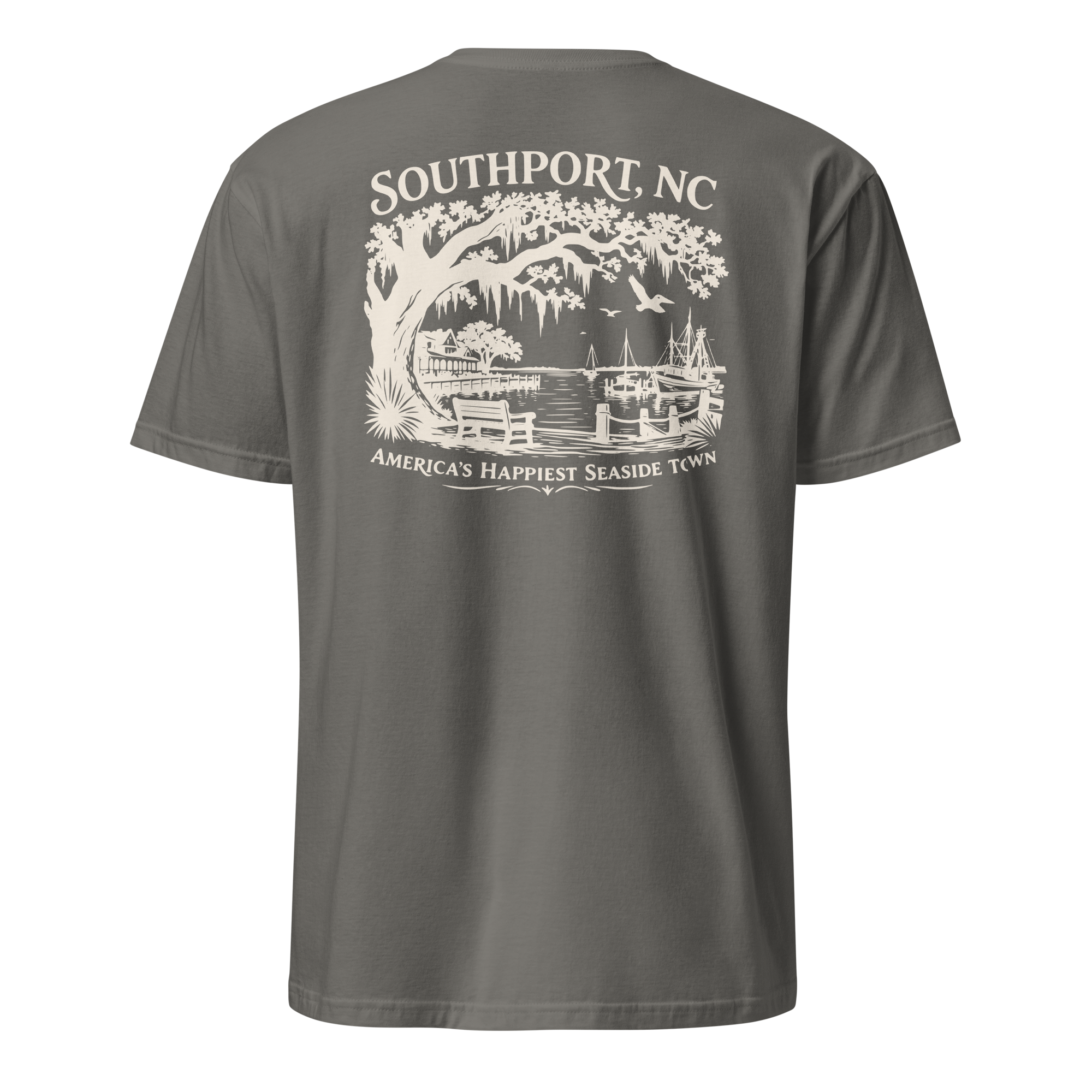 Southport, NC - Happy Seaside Town- Unisex T-Shirt