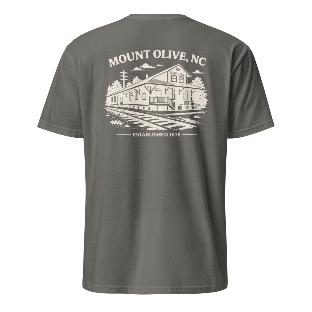 Mount Olive, NC - Train Depot - Unisex T-Shirt