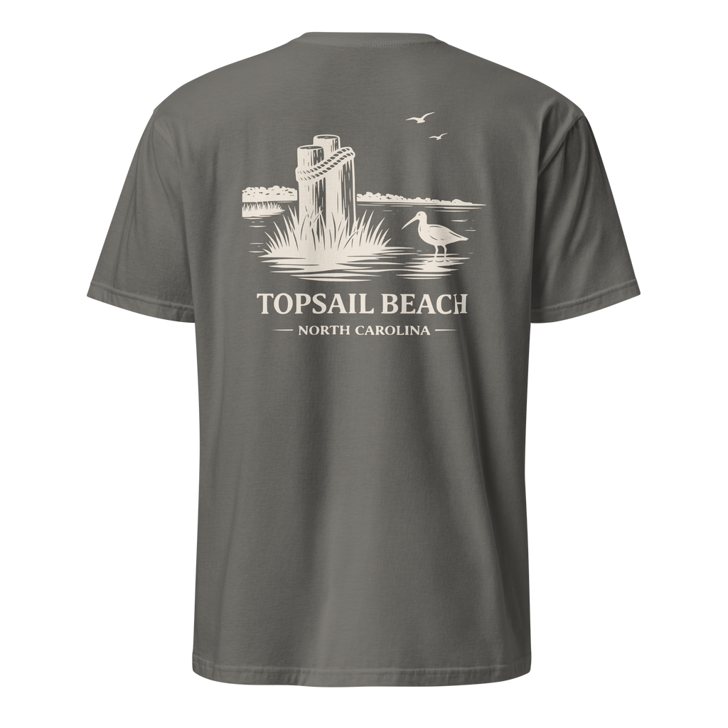 Topsail Beach, NC - The Sandpiper - Unisex T-Shirt