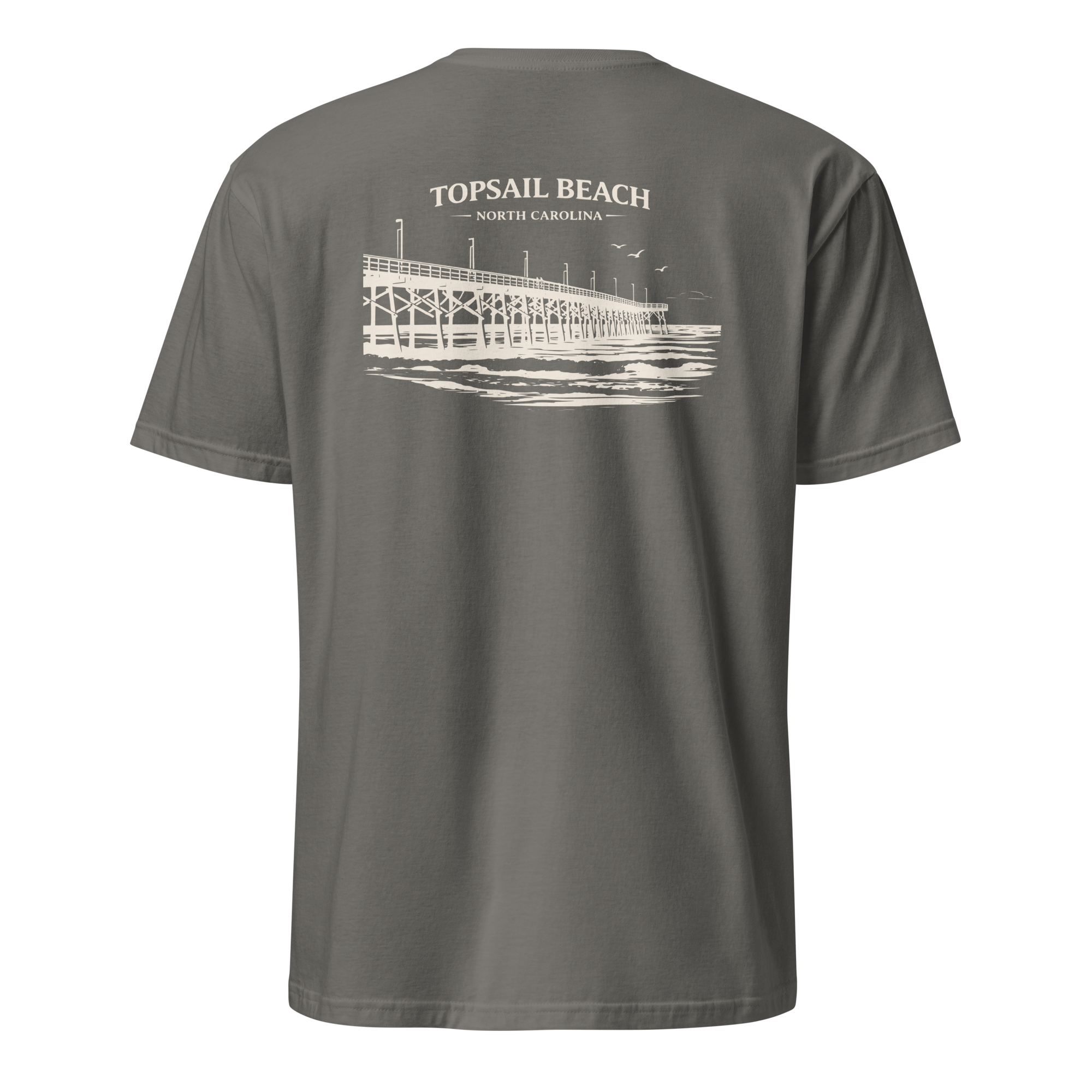 Topsail Beach, NC - Topsail Beach Pier - Unisex T-Shirt