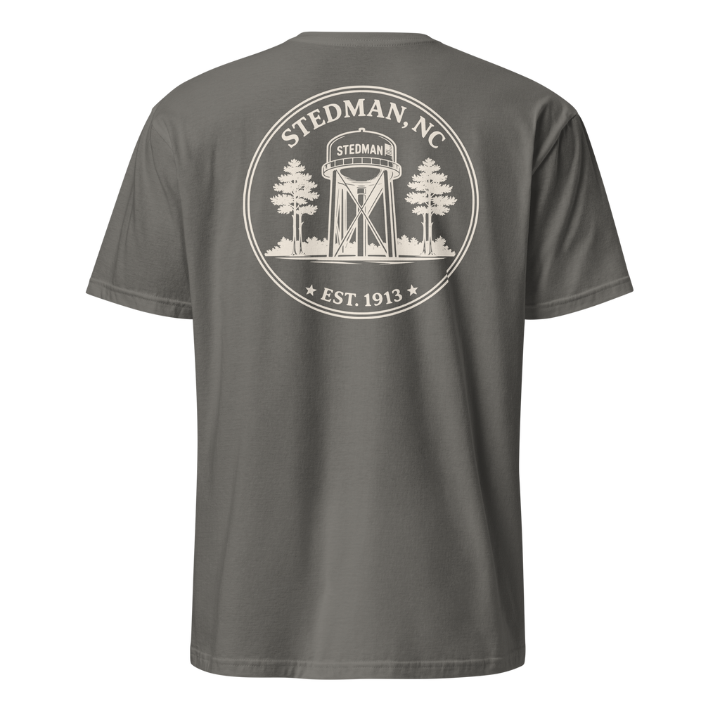 Stedman, NC - Water Tower Round Badge - Unisex T-Shirt