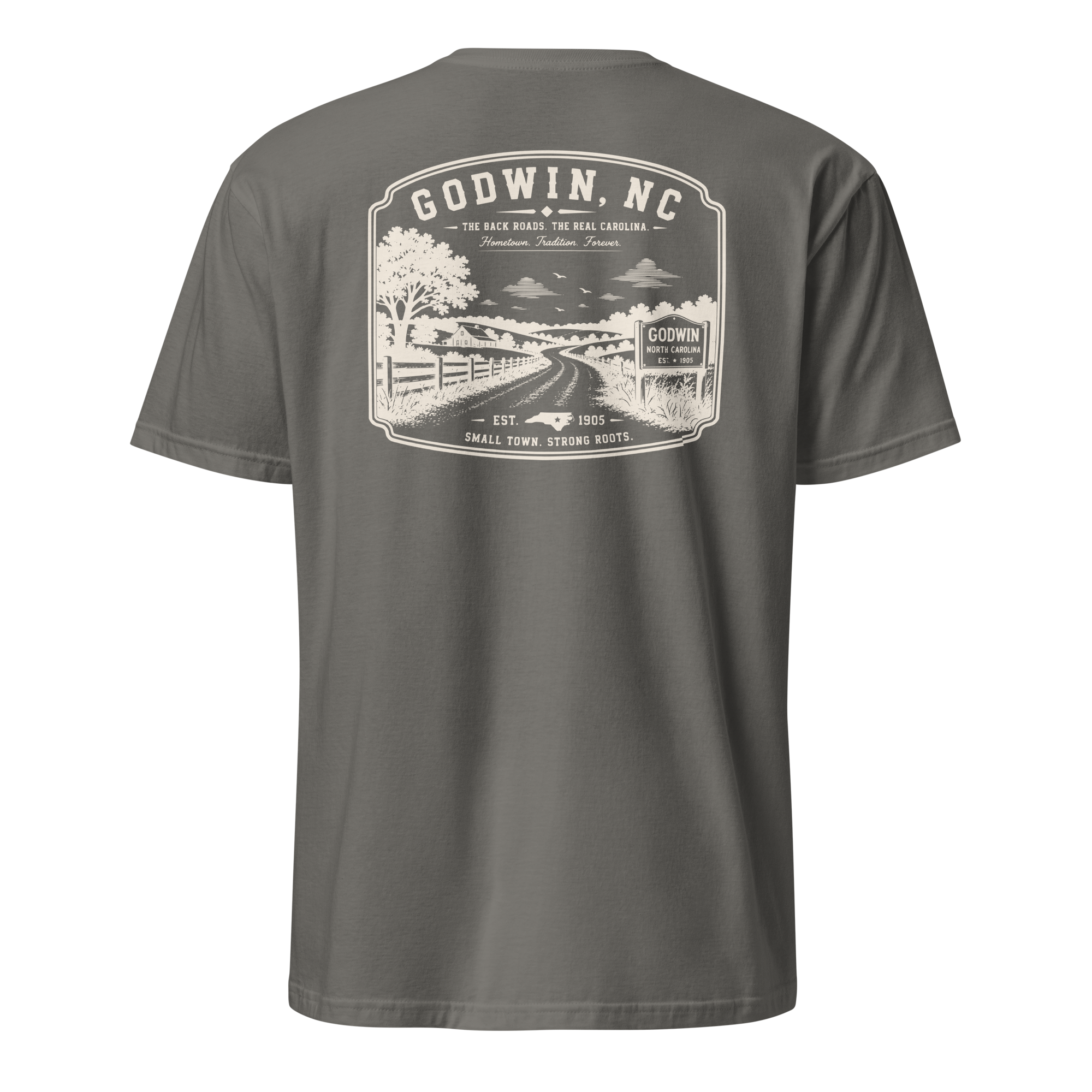 Godwin, NC - The Back Roads - Unisex T-Shirt