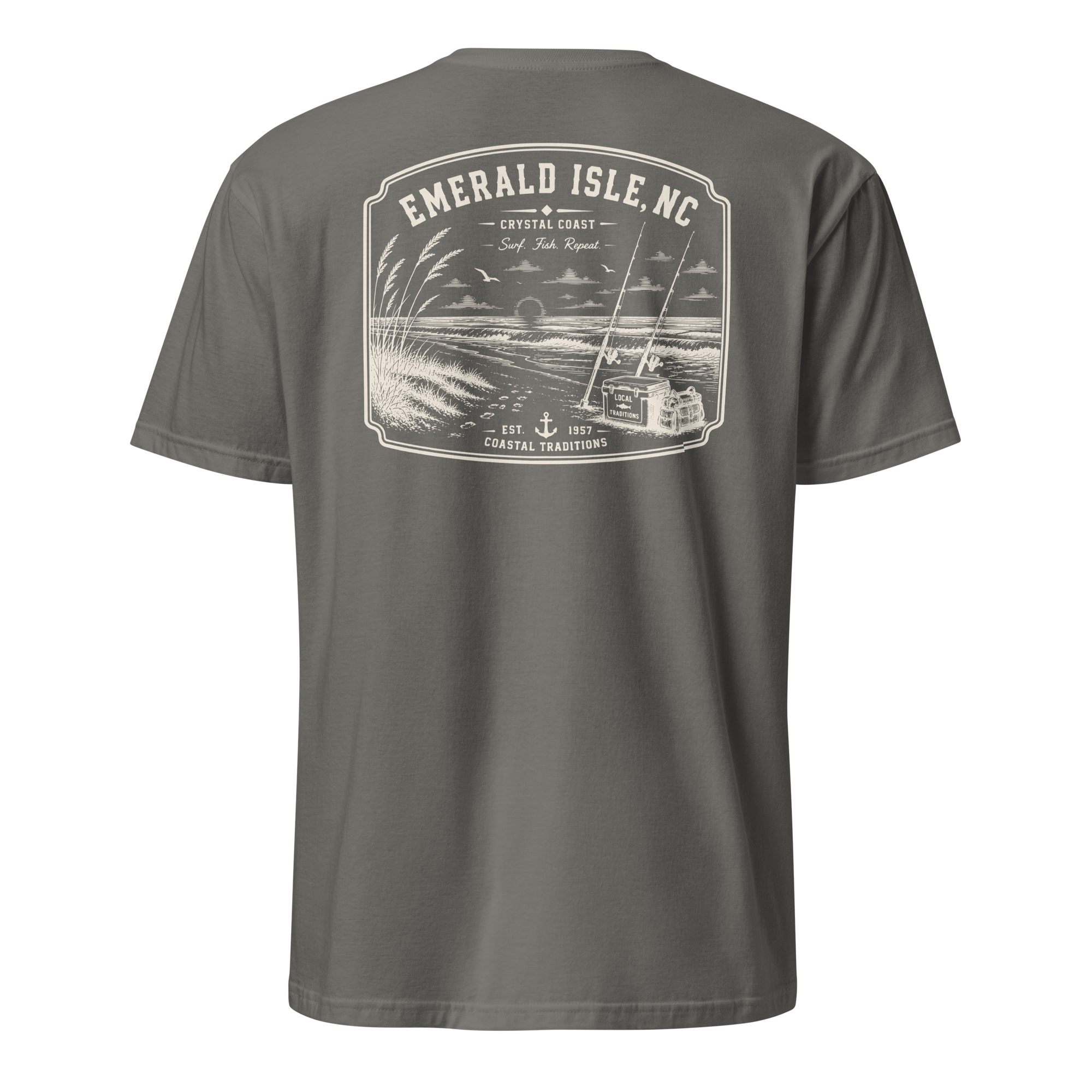 Emerald Isle, NC - Surf. Fish. Repeat. - Unisex T-Shirt