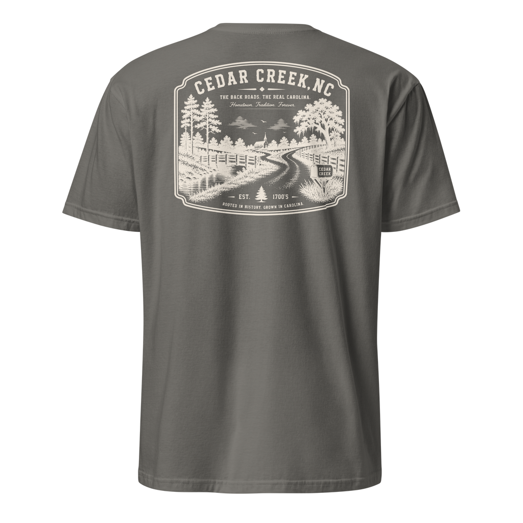 Cedar Creek, NC - The Back Roads - Unisex T-Shirt