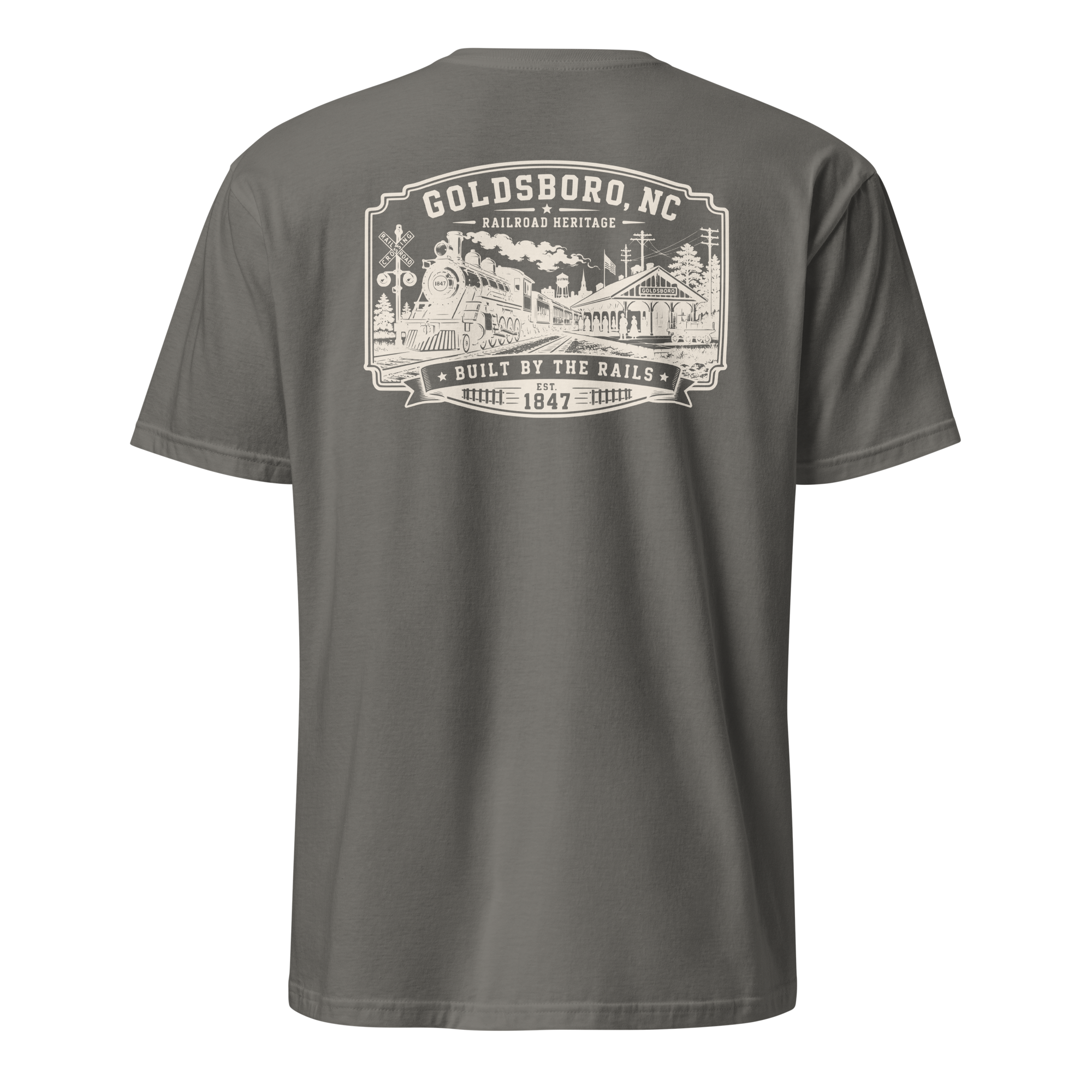 Goldsboro, NC - Built On Rails - Unisex T-Shirt