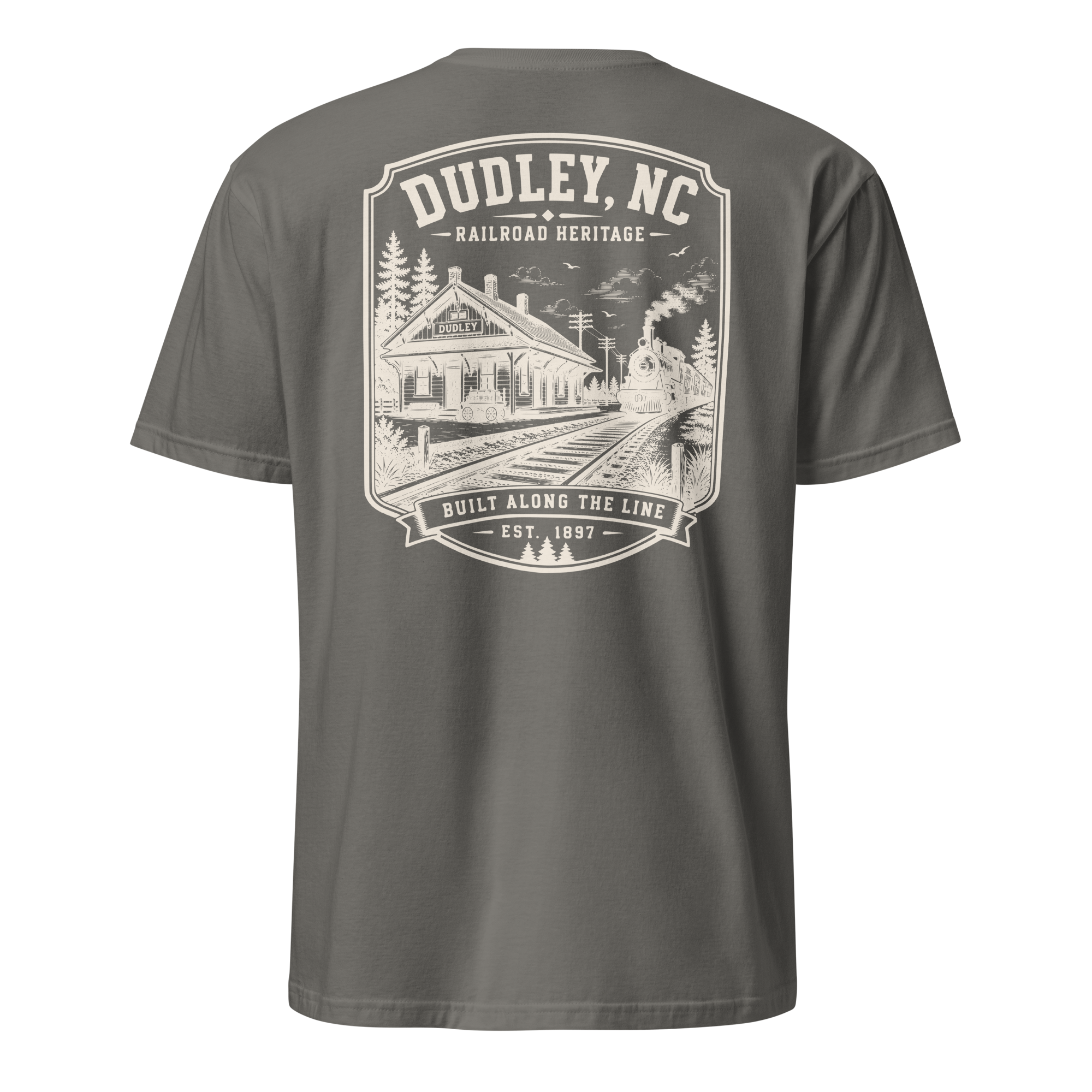 Dudley, NC - Built Along The Line - Unisex T-Shirt