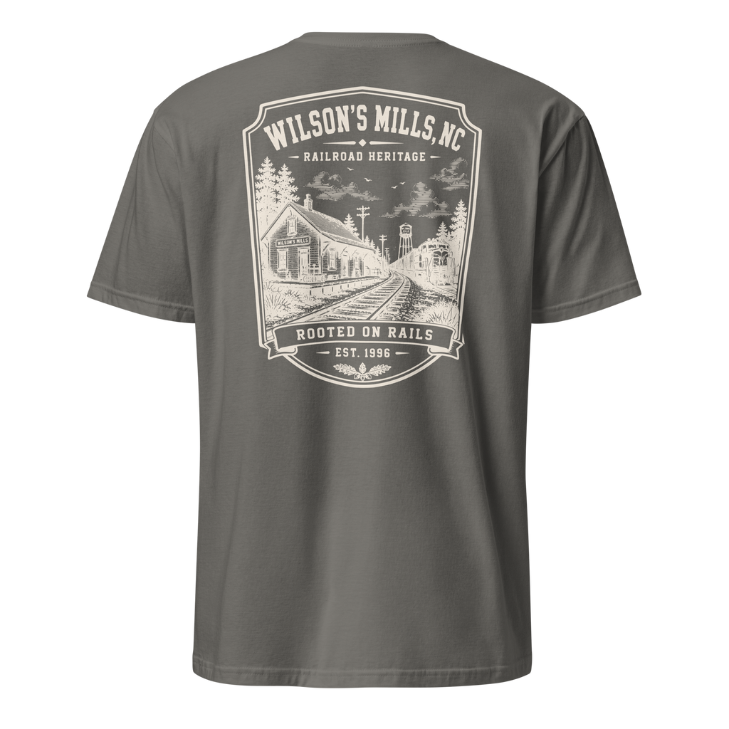 Wilson's Mills - Rooted On Rails - Unisex T-Shirt