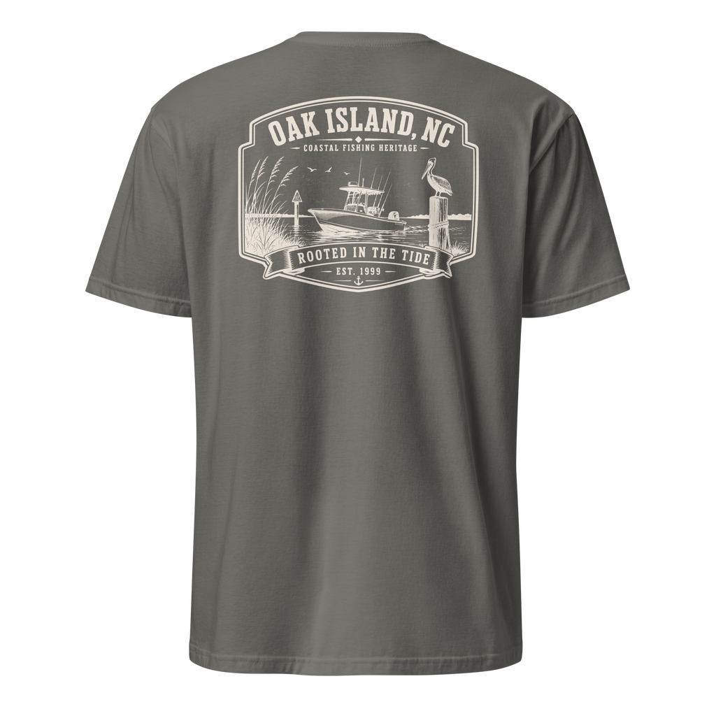 Oak Island, NC - Rooted In The Tide - Unisex T-Shirt