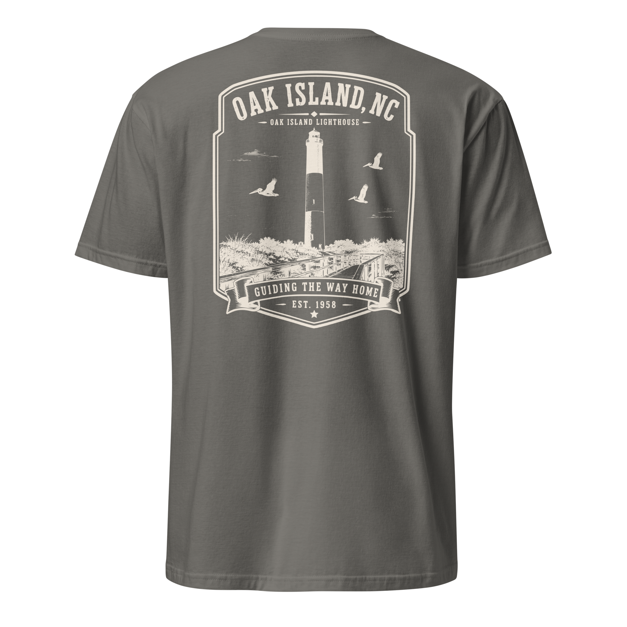 Oak Island, NC - Oak Island Lighthouse - Unisex T-Shirt