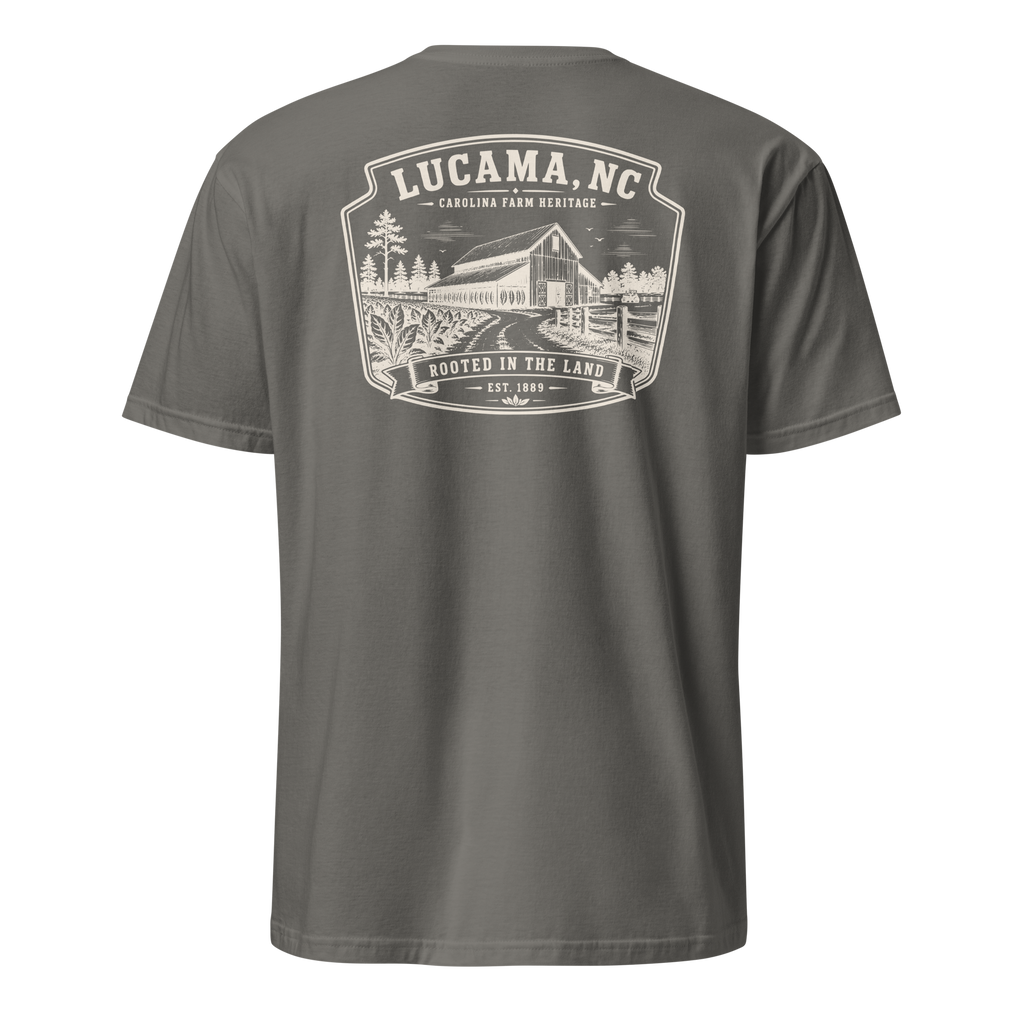 Lucama, NC - Rooted In The Land - Unisex T-Shirt