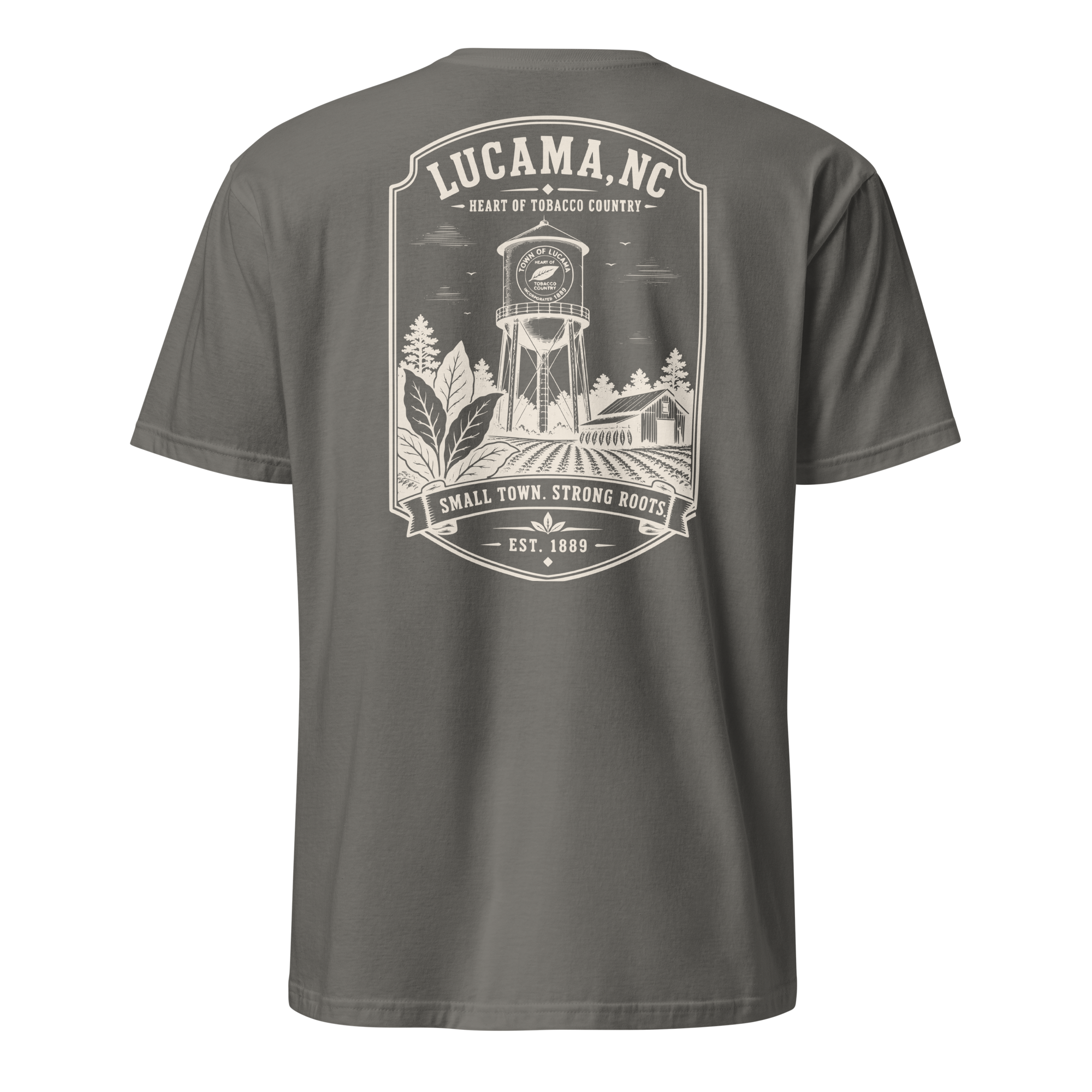 Lucama, NC - Small Town. Strong Roots. - Unisex T-Shirt
