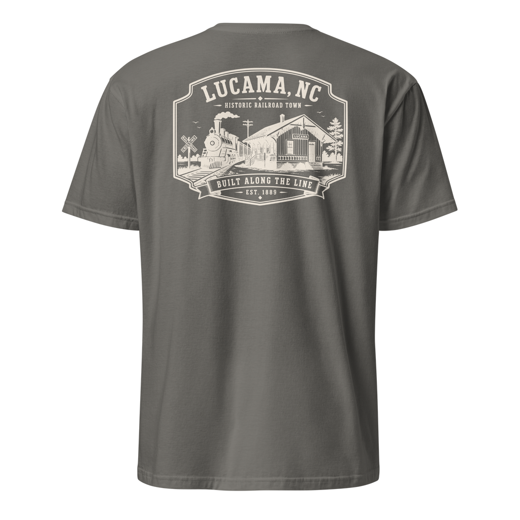 Lucama, NC - Built Along The Line - Unisex T-Shirt
