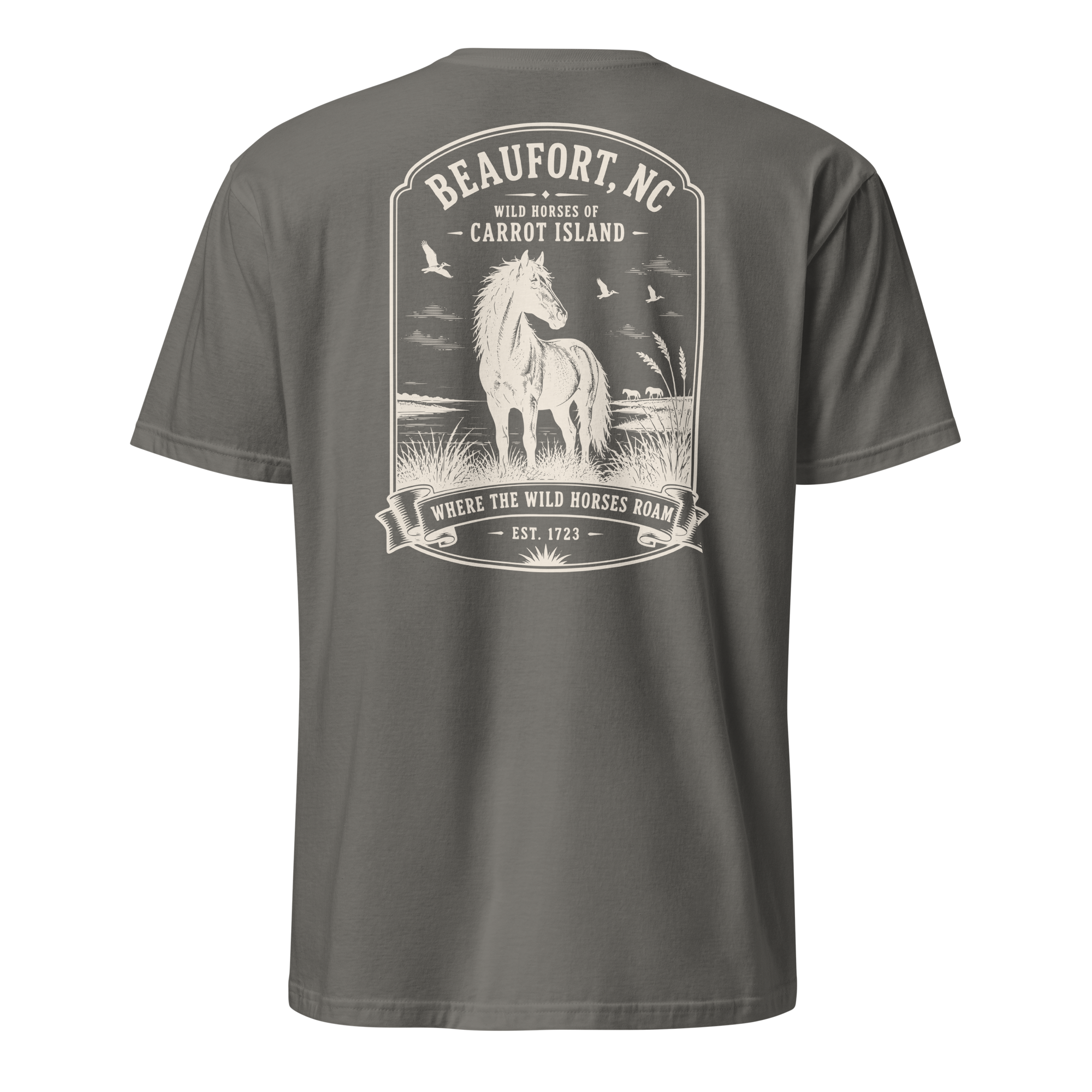 Beaufort, NC - Wild Horses of Carrot Island - Unisex T-Shirt