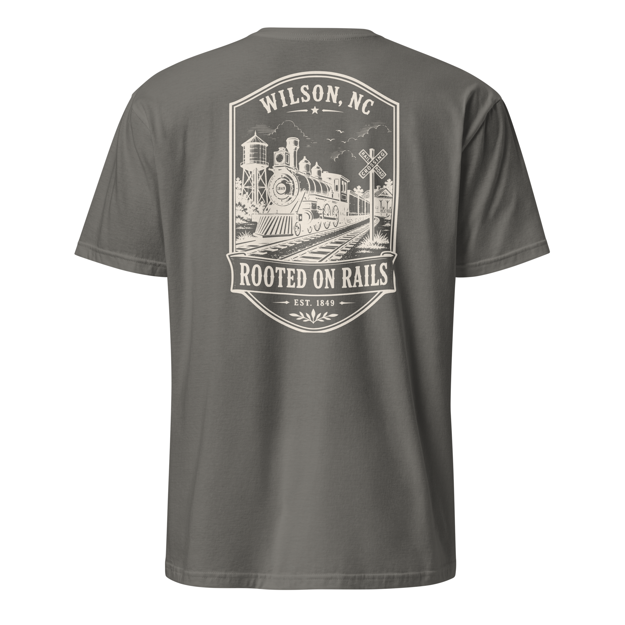 Wilson, NC - Rooted On Rails - Unisex T-Shirt