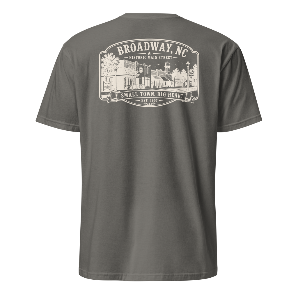 Broadway, NC - Main Street - Short-Sleeve Unisex