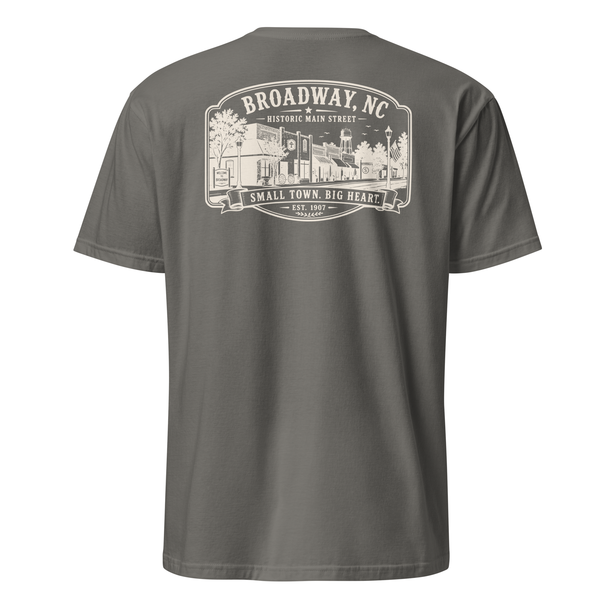 Broadway, NC - Main Street - Short-Sleeve Unisex