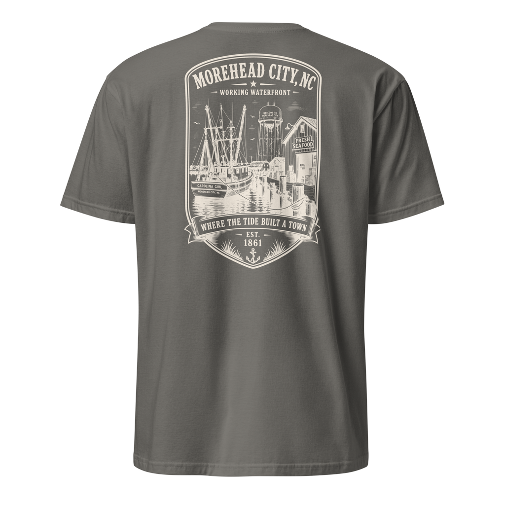 Morehead City - Historic Waterfront - Short-Sleeve Unisex