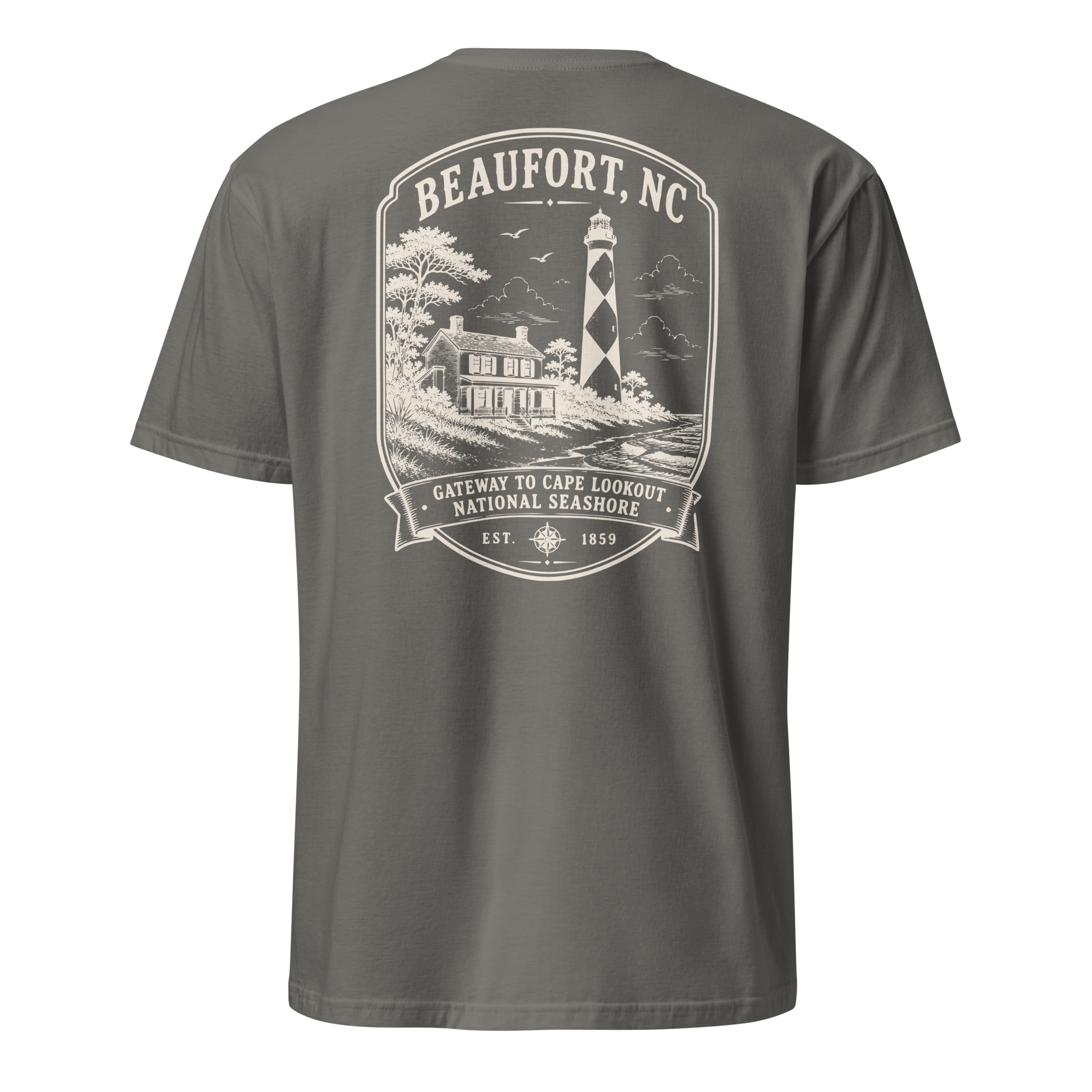 Beaufort, NC - Gateway To Cape Lookout - Short-Sleeve Unisex