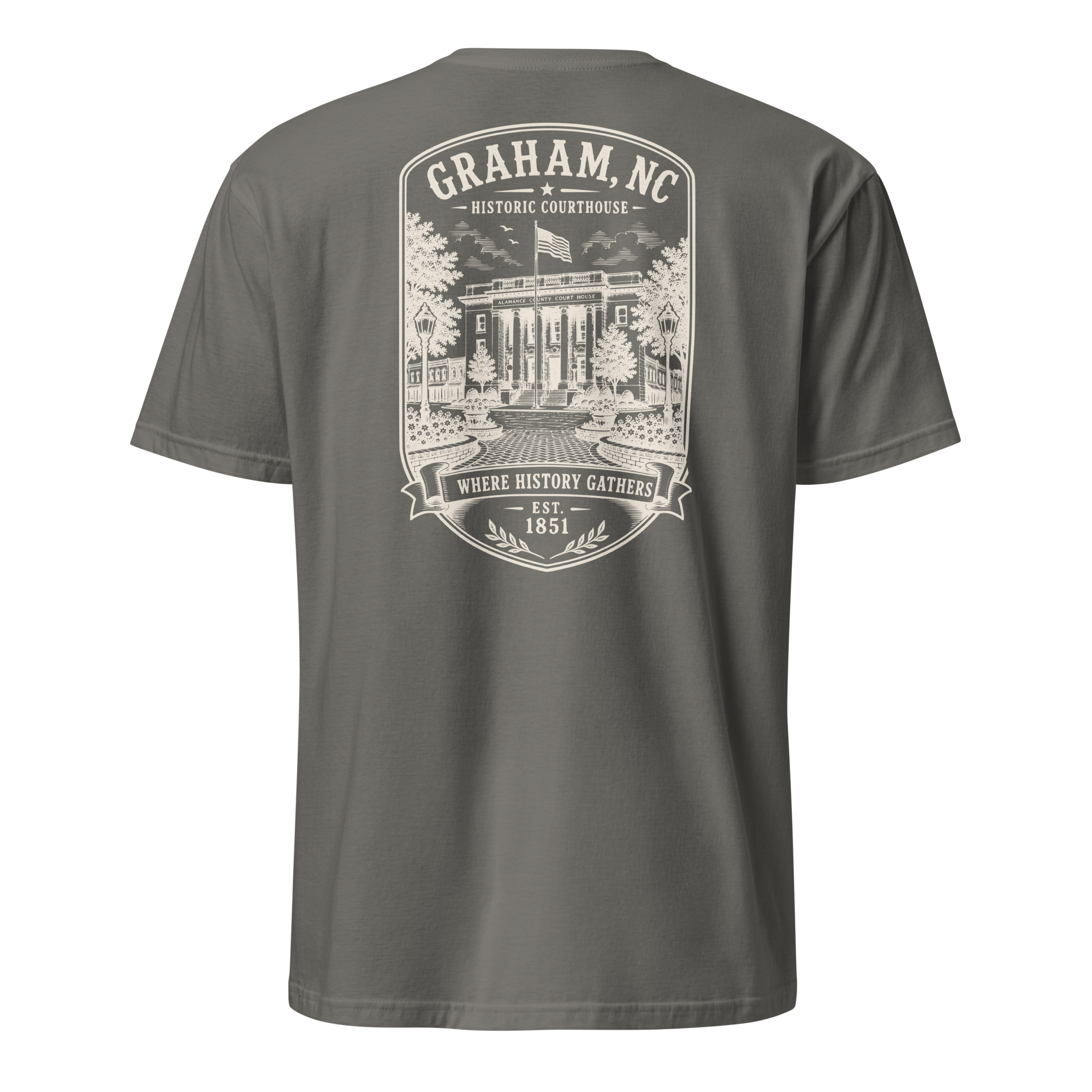 Graham, NC - Historic Courthouse - Short-Sleeve Unisex