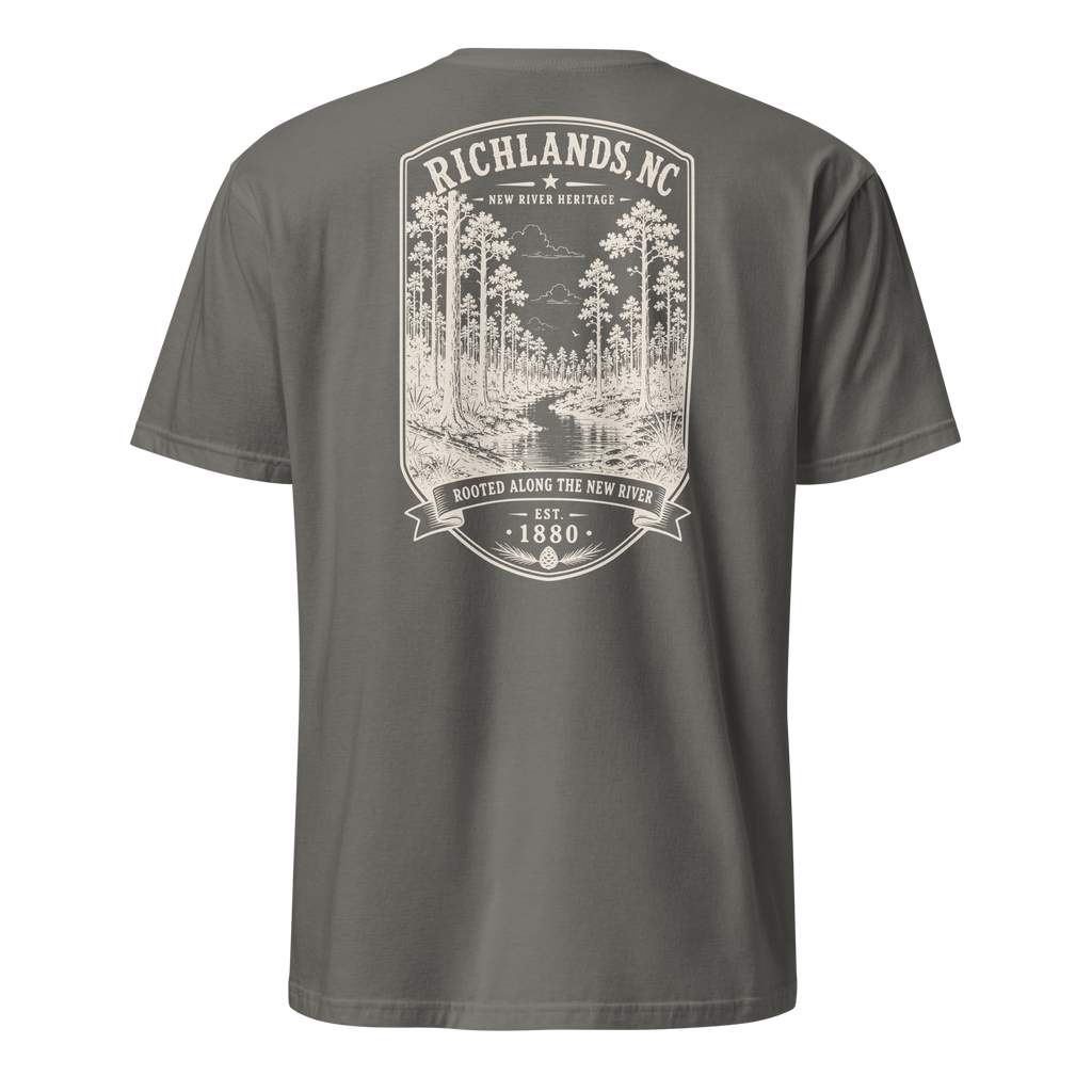 Richlands, NC - Rooted Along The New River - Short-Sleeve Unisex