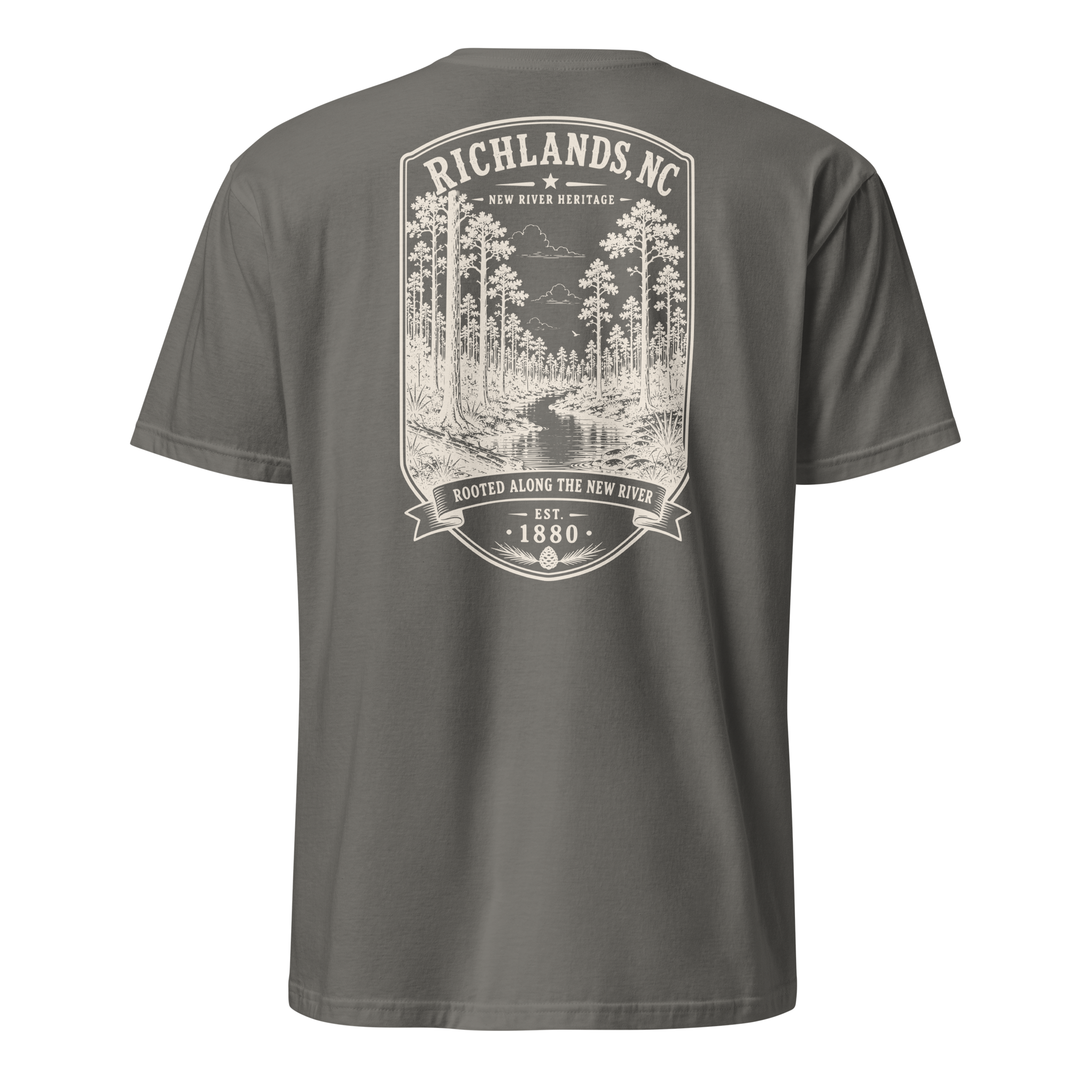 Richlands, NC - Rooted Along The New River - Short-Sleeve Unisex