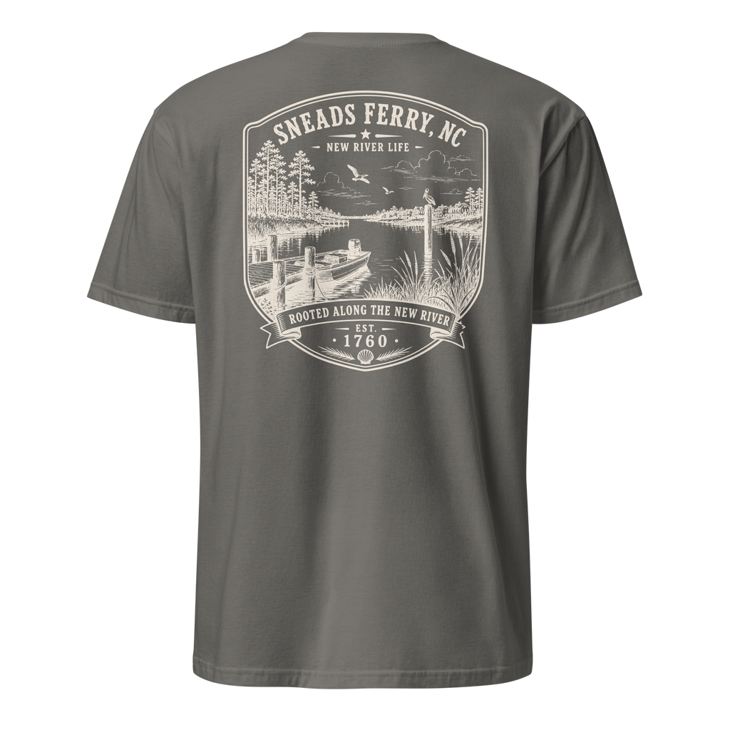 Sneads Ferry, NC - Along The New - Short-Sleeve Unisex