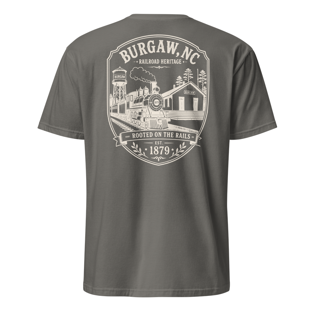 Burgaw, NC - Rooted On The Rails - Short-Sleeve Unisex