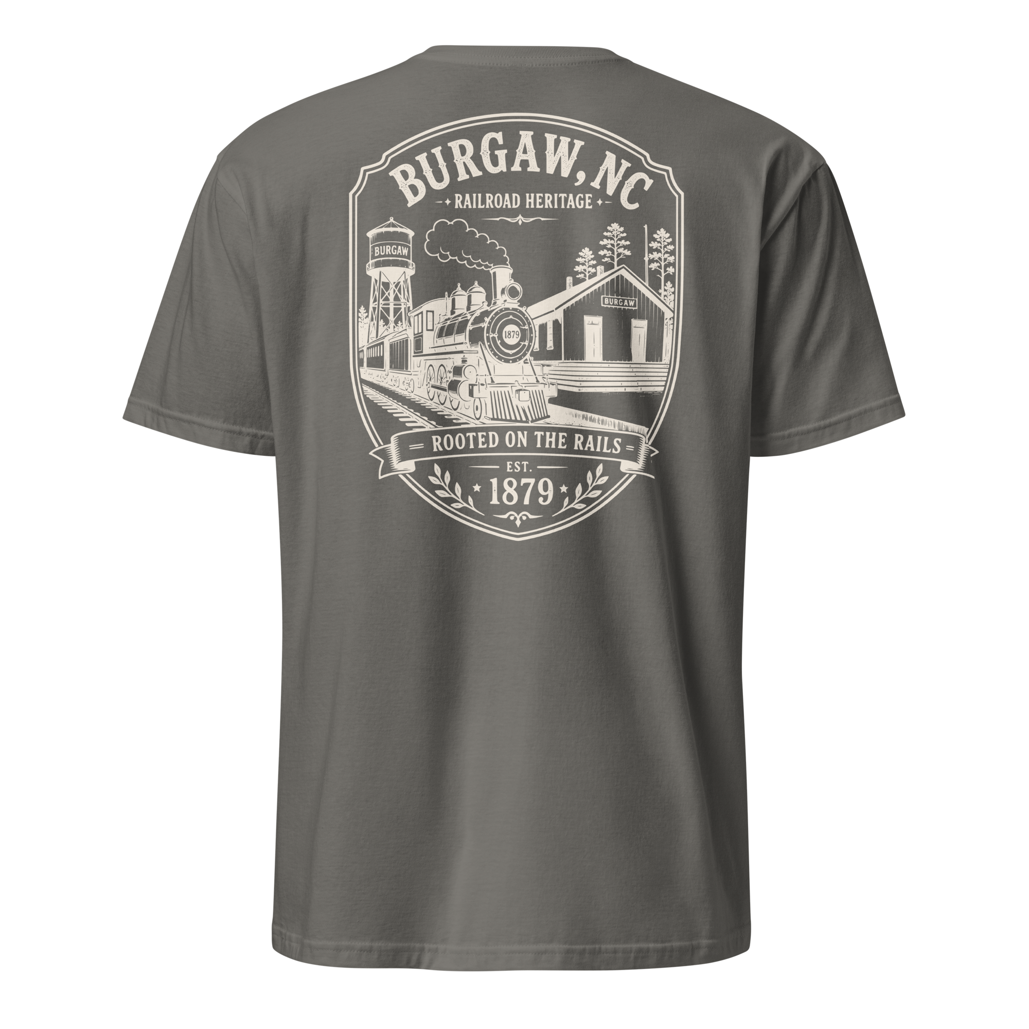 Burgaw, NC - Rooted On The Rails - Short-Sleeve Unisex