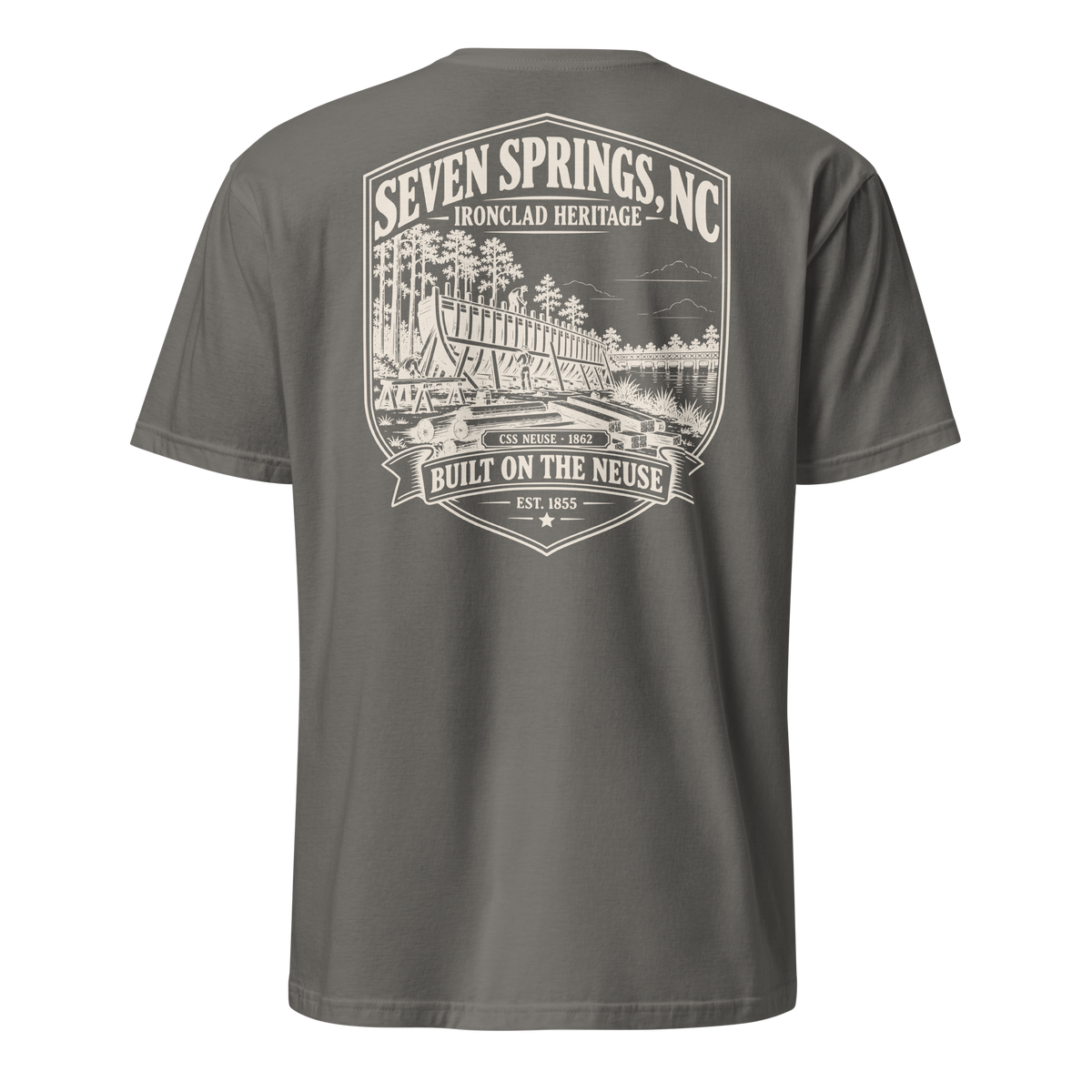 Seven Springs, NC - Built On The Neuse - Short-Sleeve Unisex T-Shirt