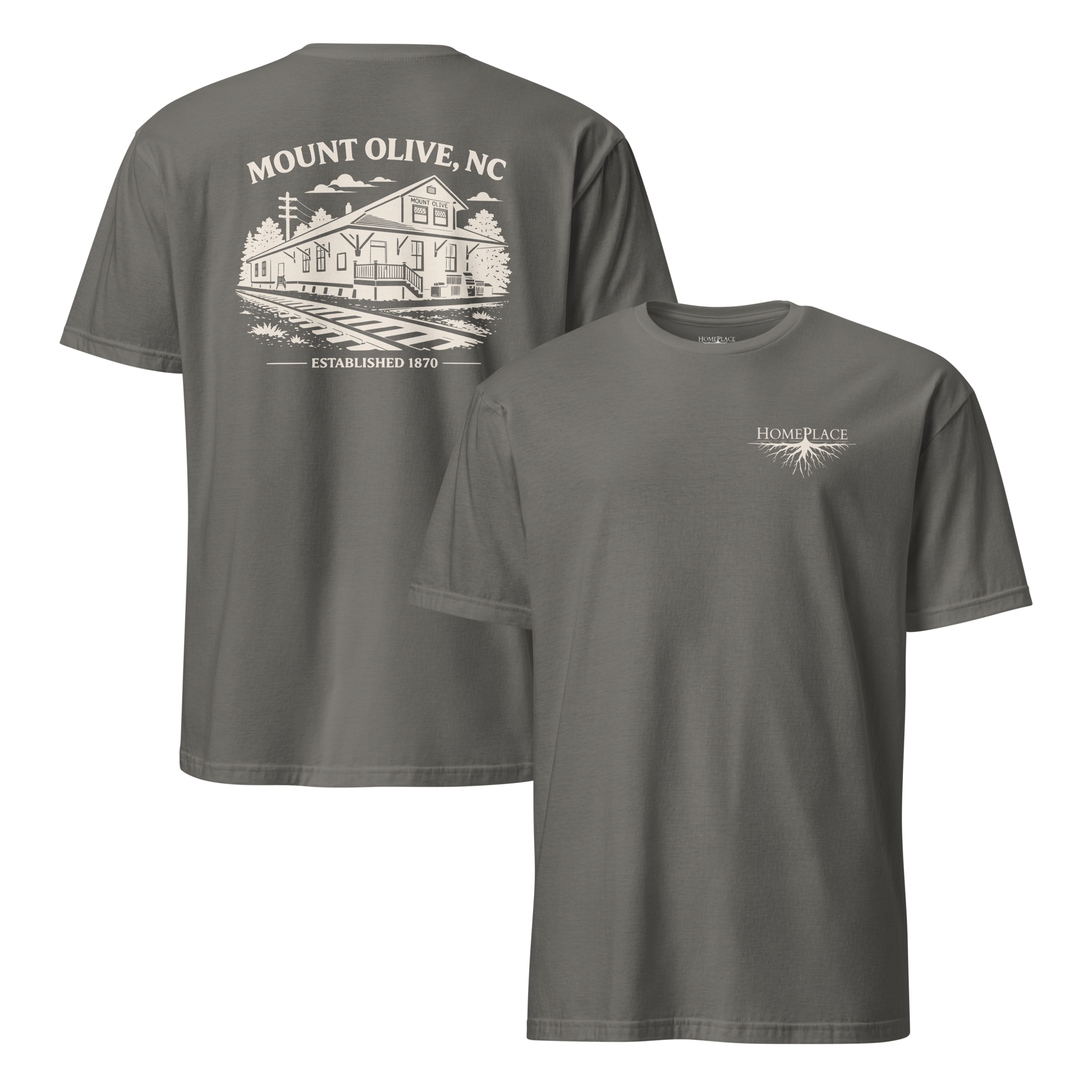 Mount Olive, NC - Train Depot - Unisex T-Shirt