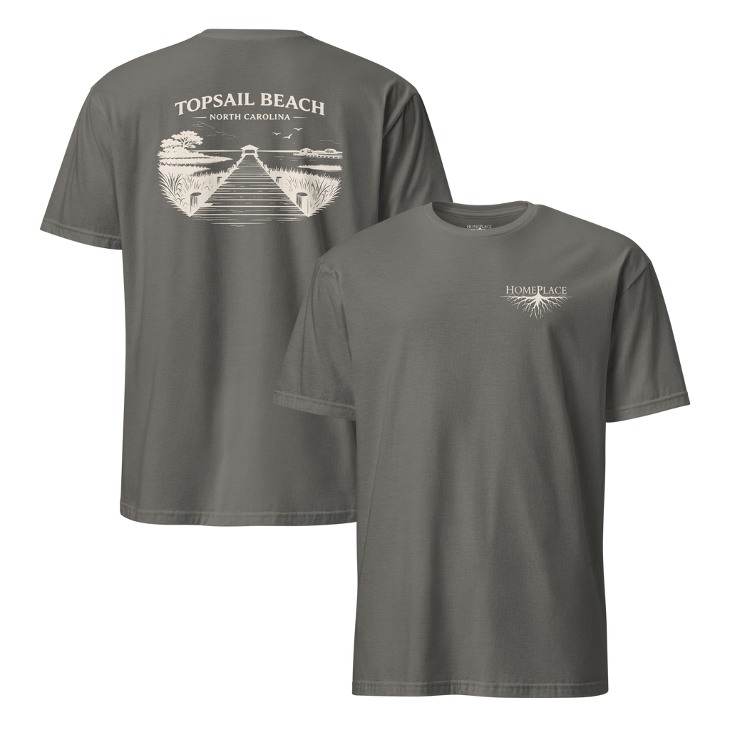 Topsail Beach, NC - On The Dock - Unisex T-Shirt