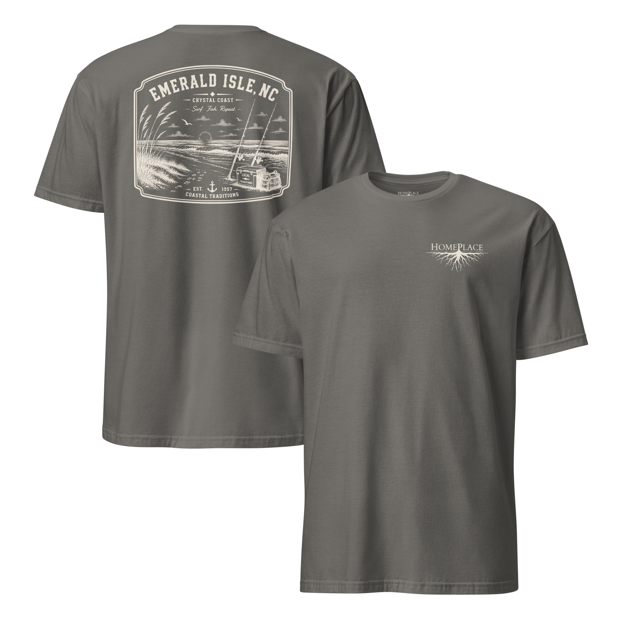 Emerald Isle, NC - Surf. Fish. Repeat. - Unisex T-Shirt