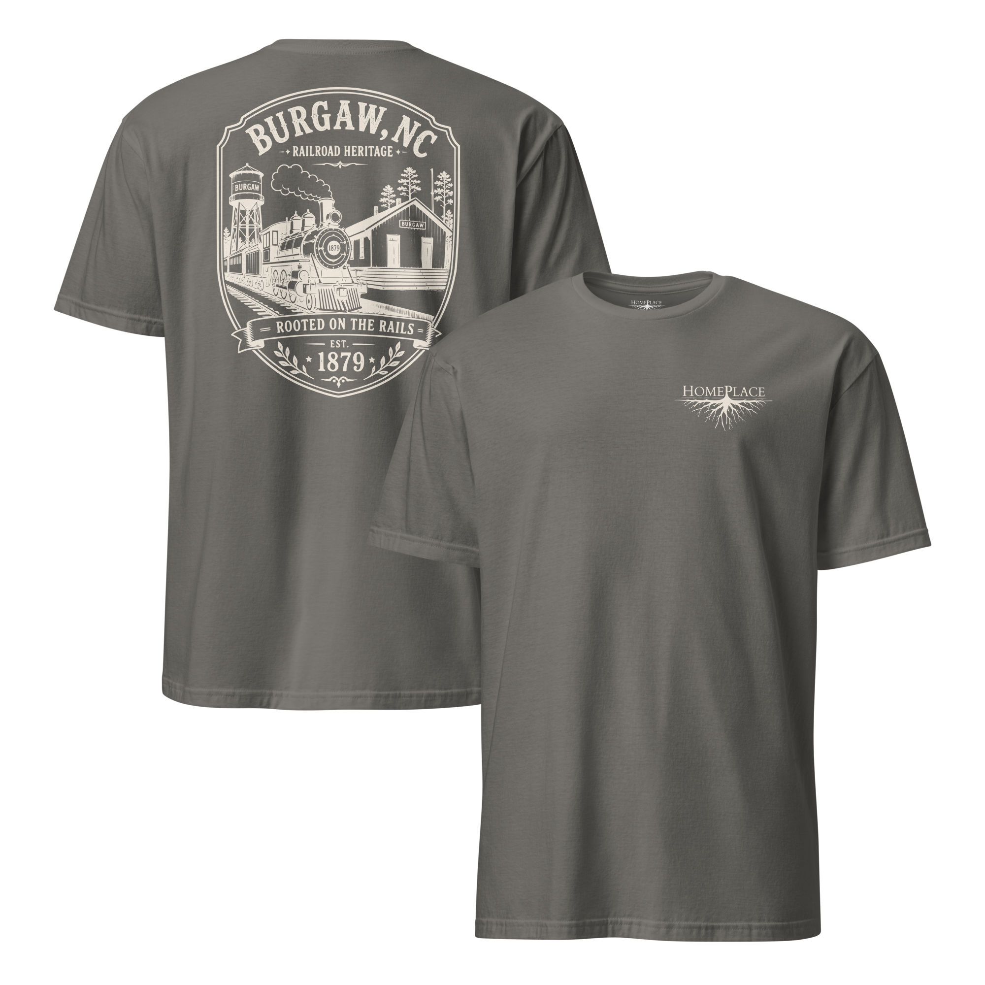 Burgaw, NC - Rooted On The Rails - Short-Sleeve Unisex