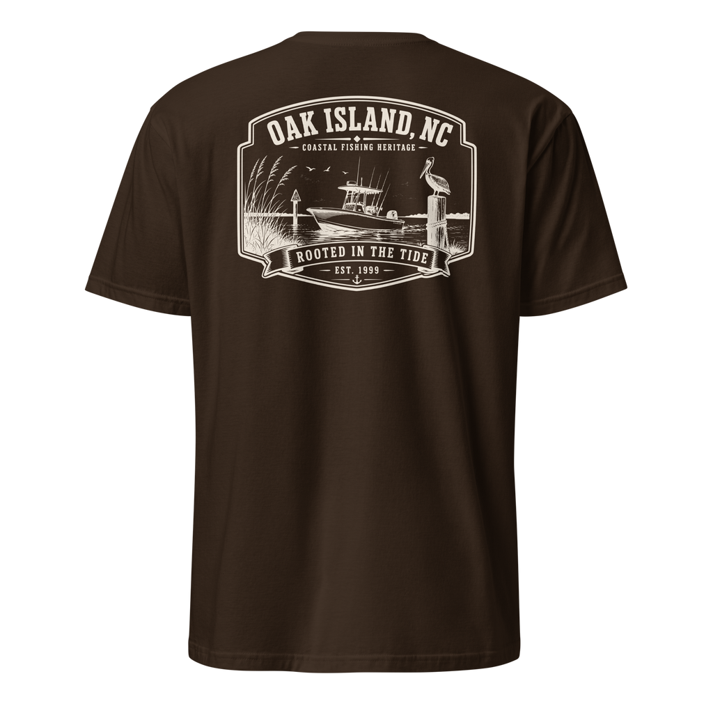 Oak Island, NC - Rooted In The Tide - Unisex T-Shirt