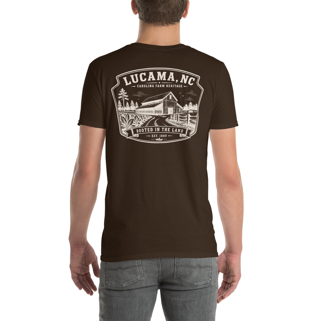 Lucama, NC - Rooted In The Land - Unisex T-Shirt