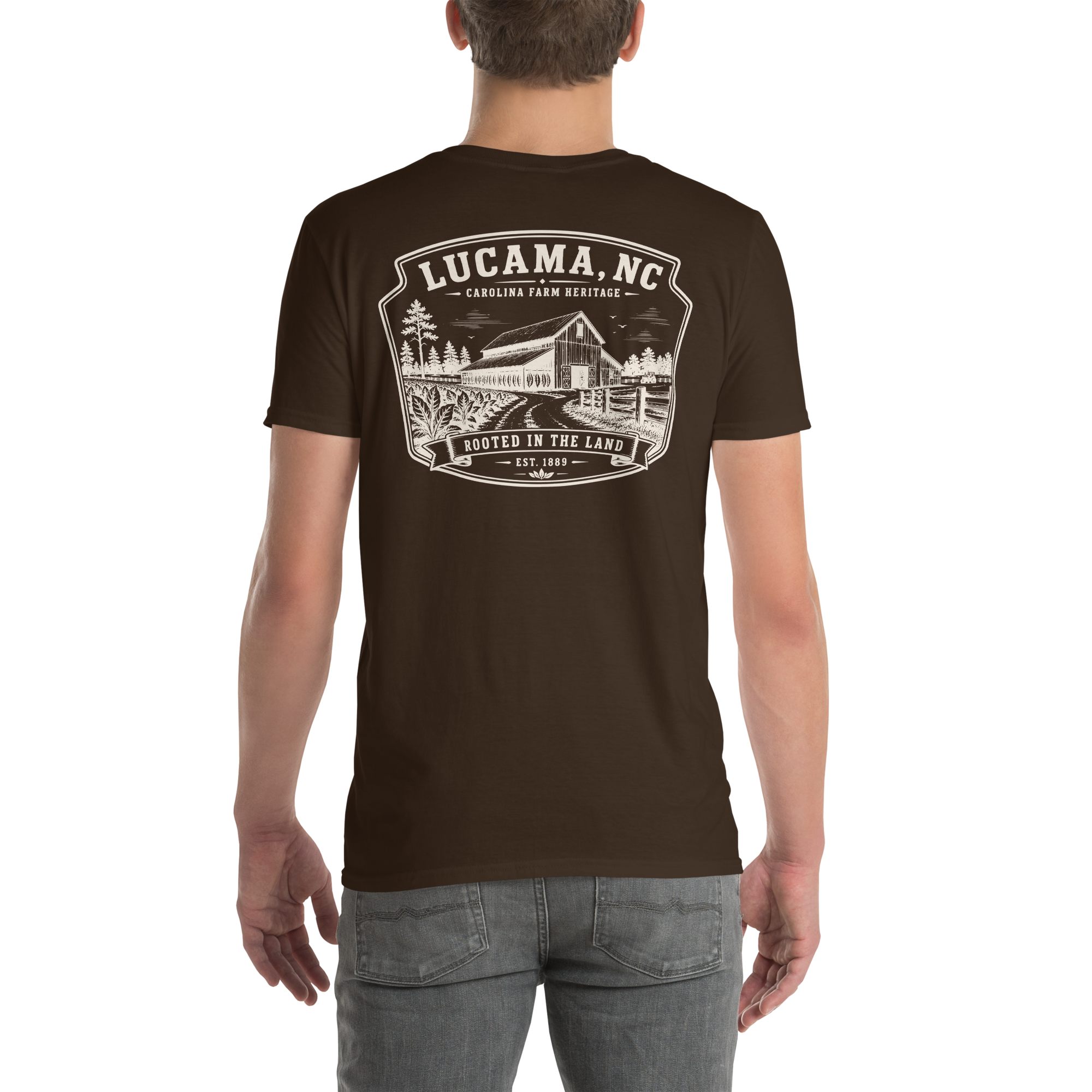 Lucama, NC - Rooted In The Land - Unisex T-Shirt