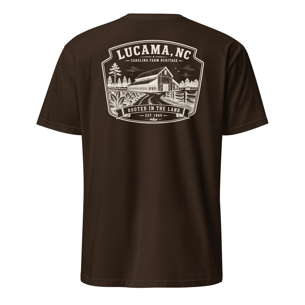 Lucama, NC - Rooted In The Land - Unisex T-Shirt