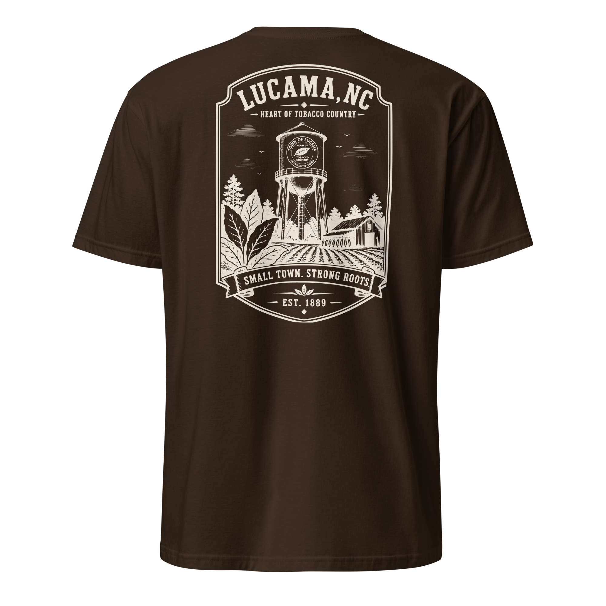 Lucama, NC - Small Town. Strong Roots. - Unisex T-Shirt